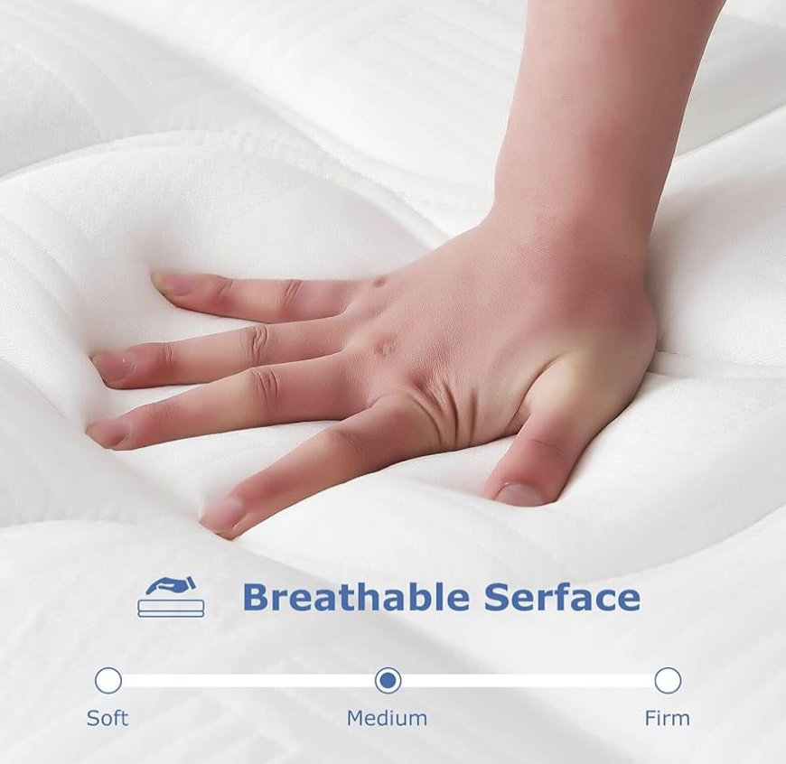 NEW! Hybrid mattress 12 inch medium foam. Not Used at all! - photo 3