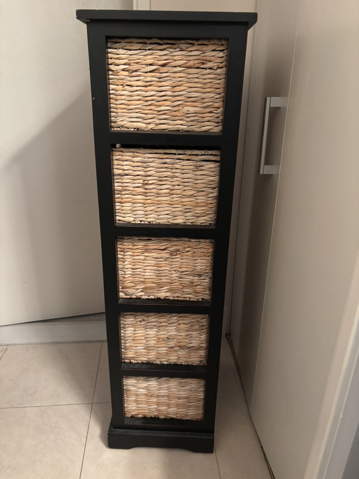 Black 5 Drawer Storage Cabinet - photo 2