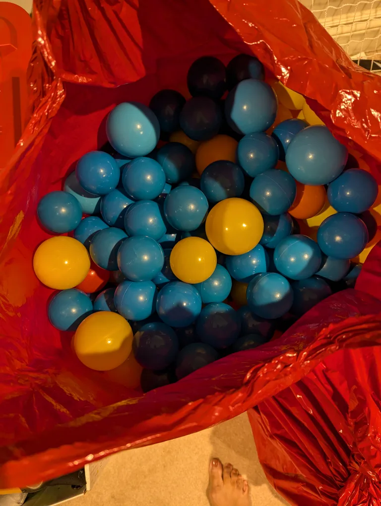 FREE giant bags of play balls for ball pit for kids thumbnail
