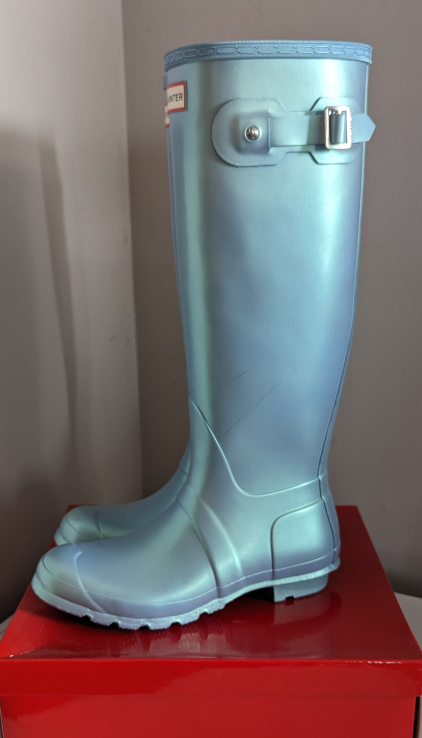 Hunter Nebula Boots - Baby Blue Size 8 - photo 4