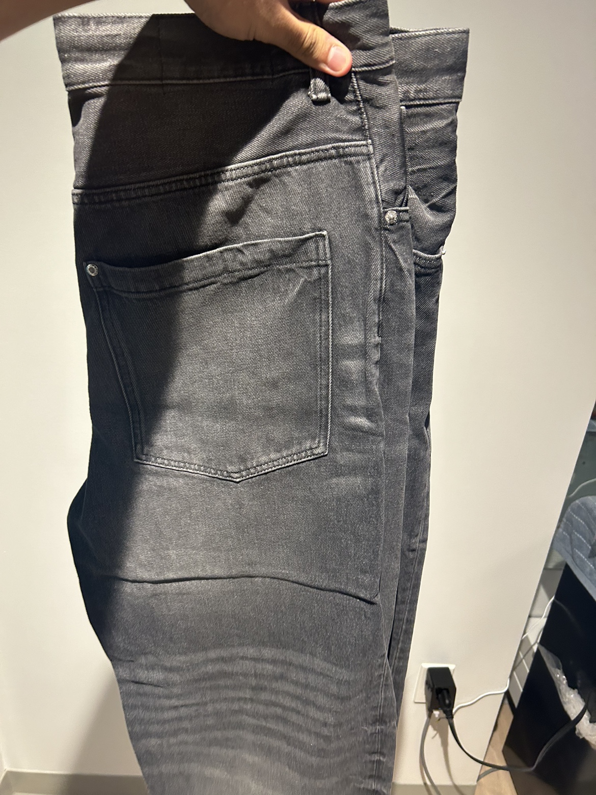 H&M Black Baggy Jeans 34/32 - photo 2