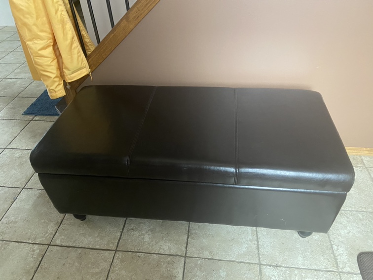 Brown Storage Ottoman - photo 3