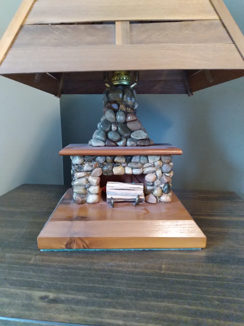Stone Fireplace Lamp thumbnail