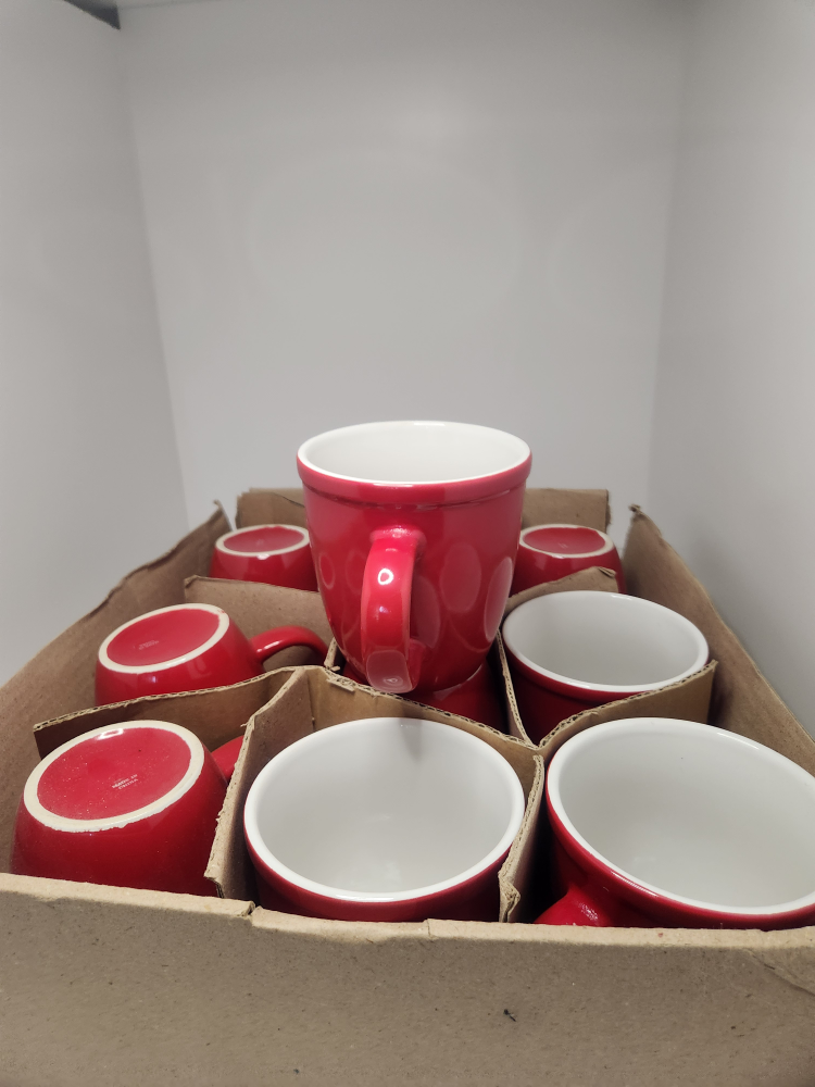 Set of 10 Large Red Coffee Mugs - photo 4