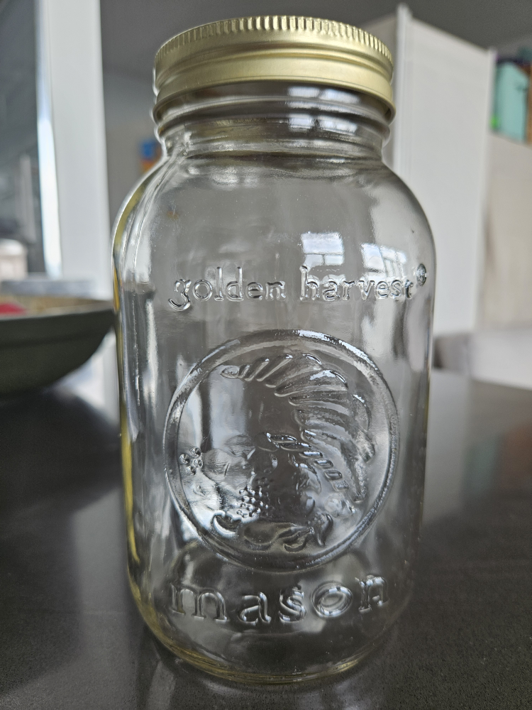 Golden Harvest Mason Jar