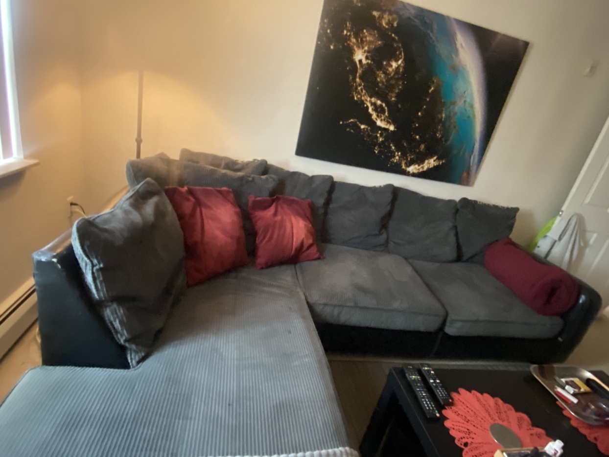 Grey Sectional Couch - photo 2