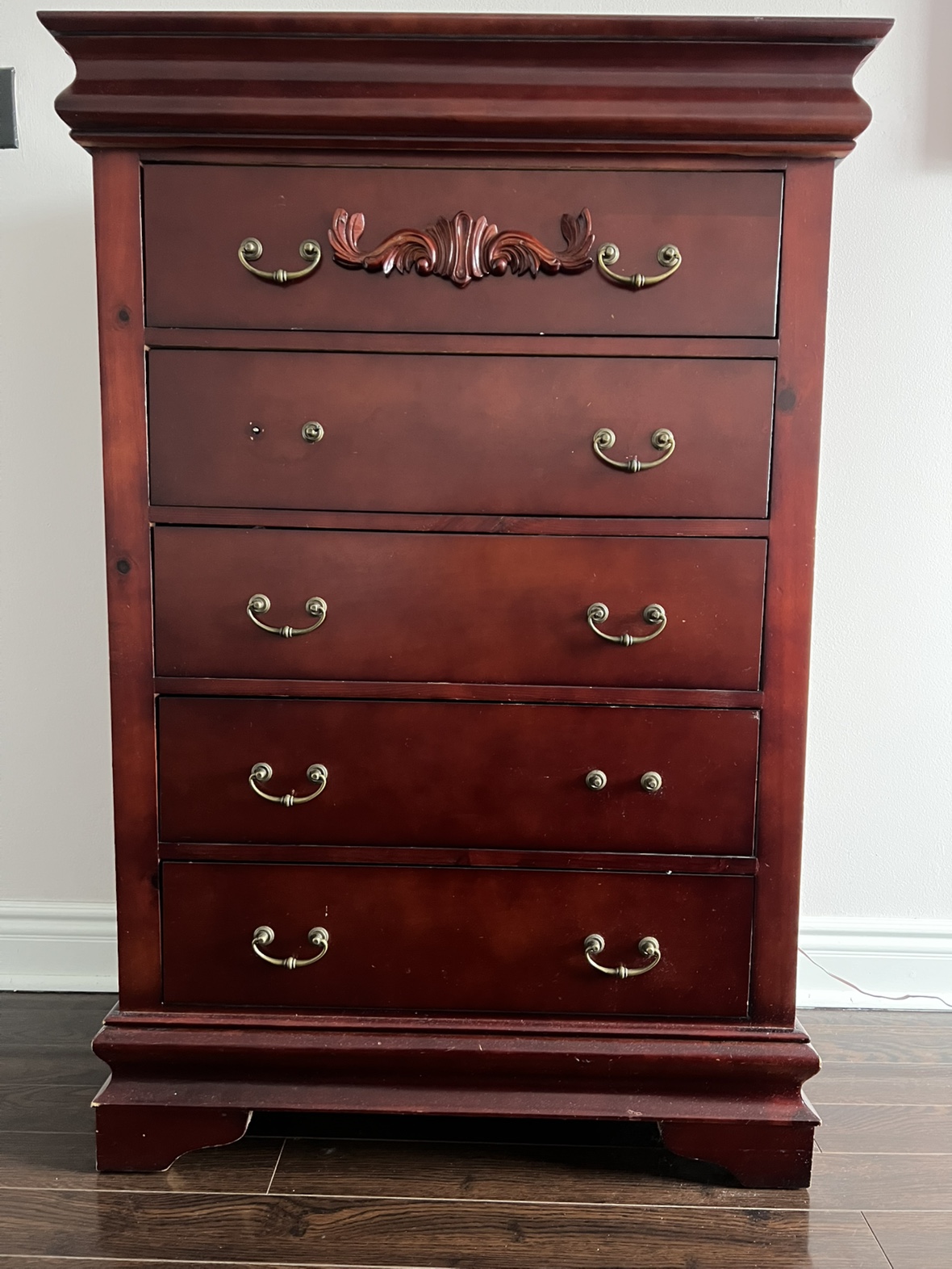 Cherry Wood Chest of Drawers