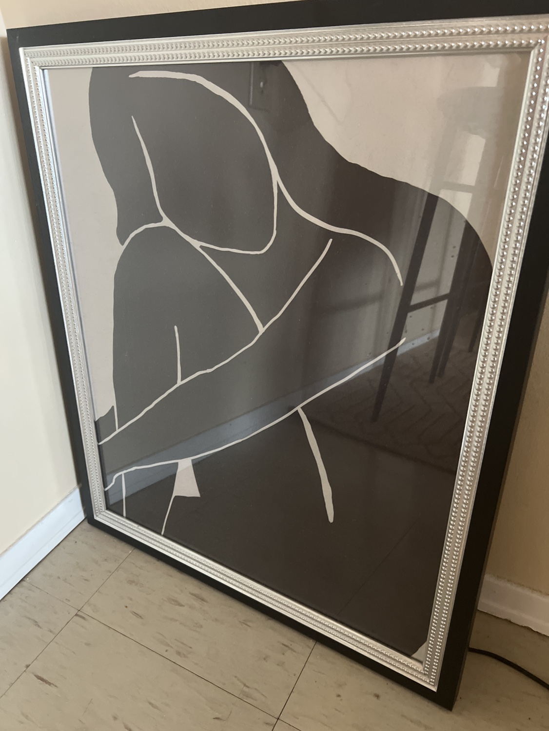 Framed Woman Line Art