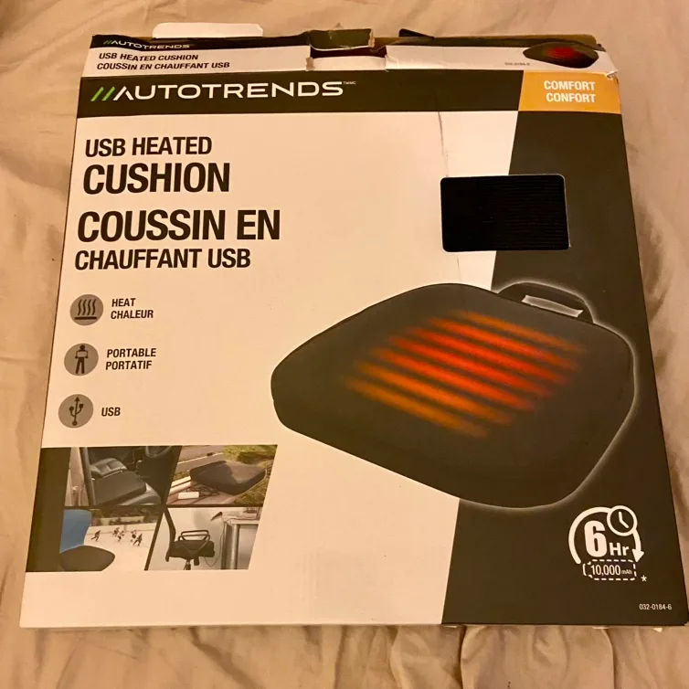 USB heated cushion -like new ...never used