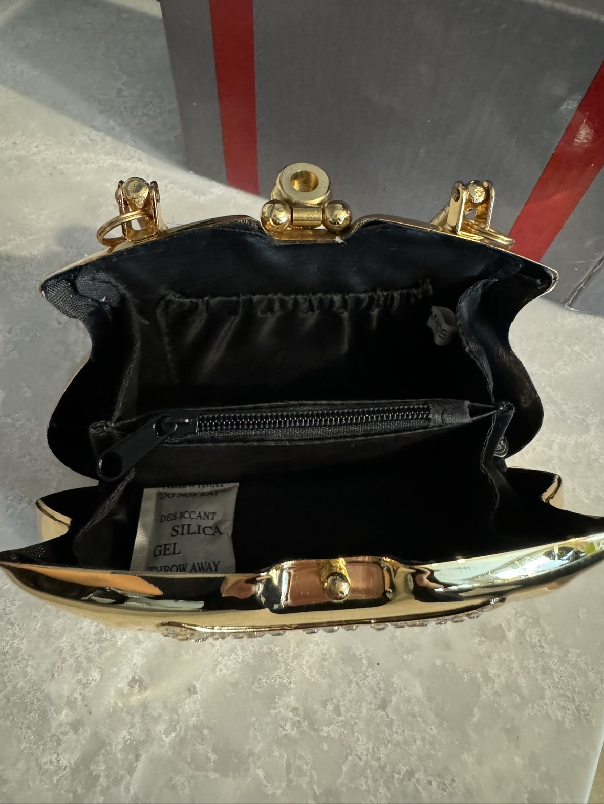 Gold Rhinestone Evening Bag #freecycle - photo 3