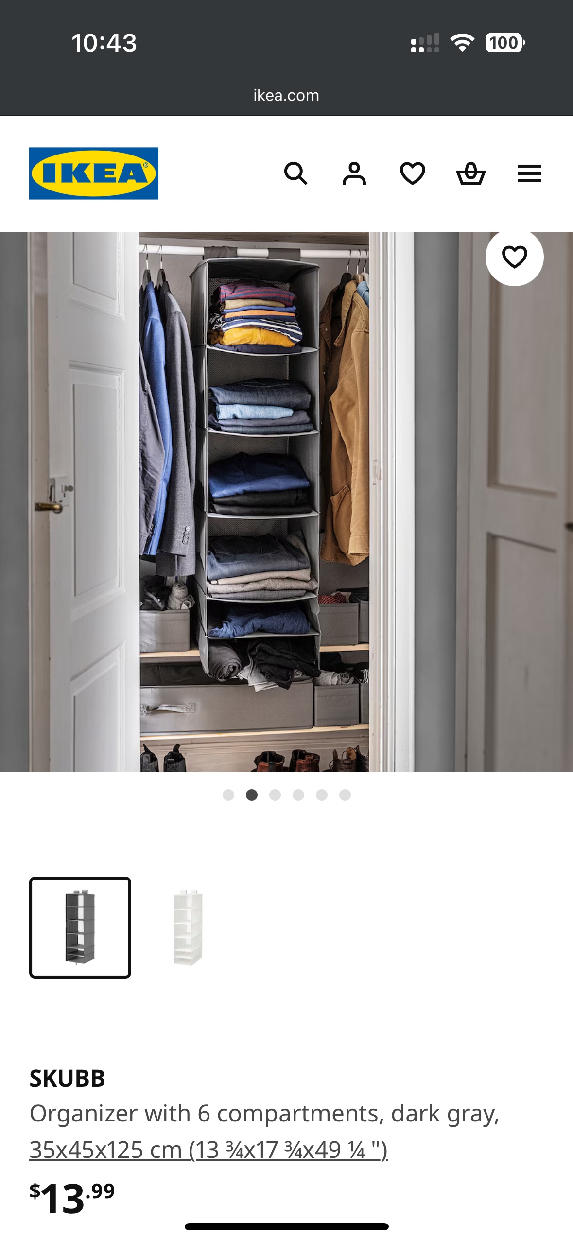 IKEA SKUBB Closet Organizer + no brand organizer - photo 2