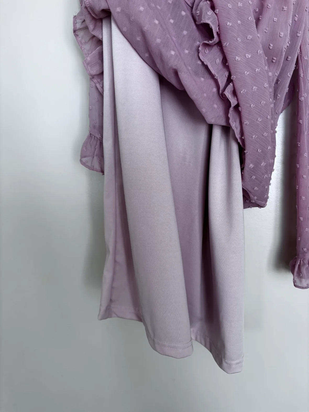 Purple Swiss Dot Dress image indicator(2)