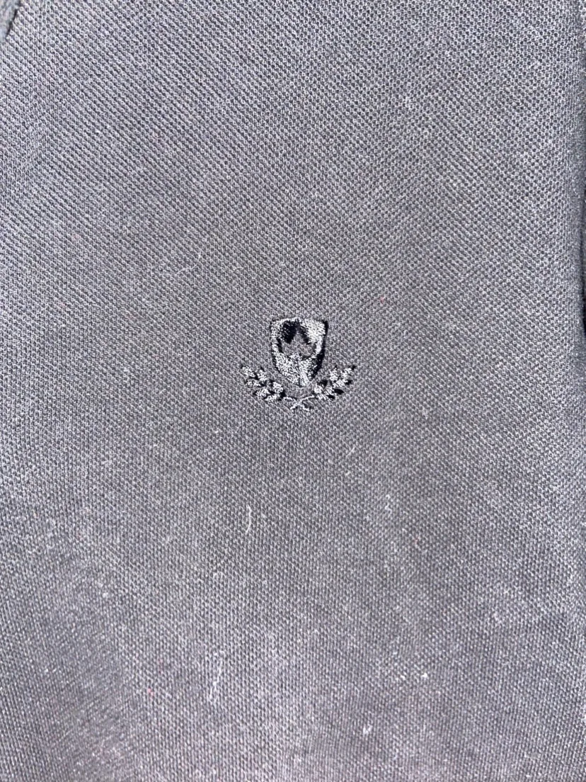 Zara Essentials Black Polo Shirt Size Large image indicator(2)