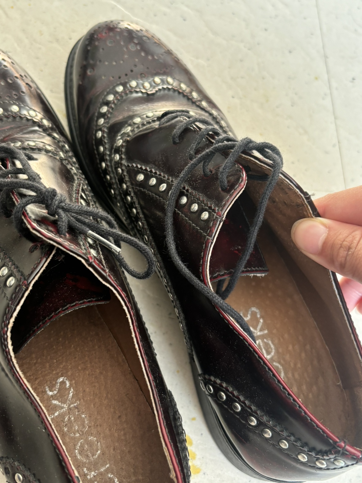 Brown Creeks Studded Oxfords Shoes - photo 5