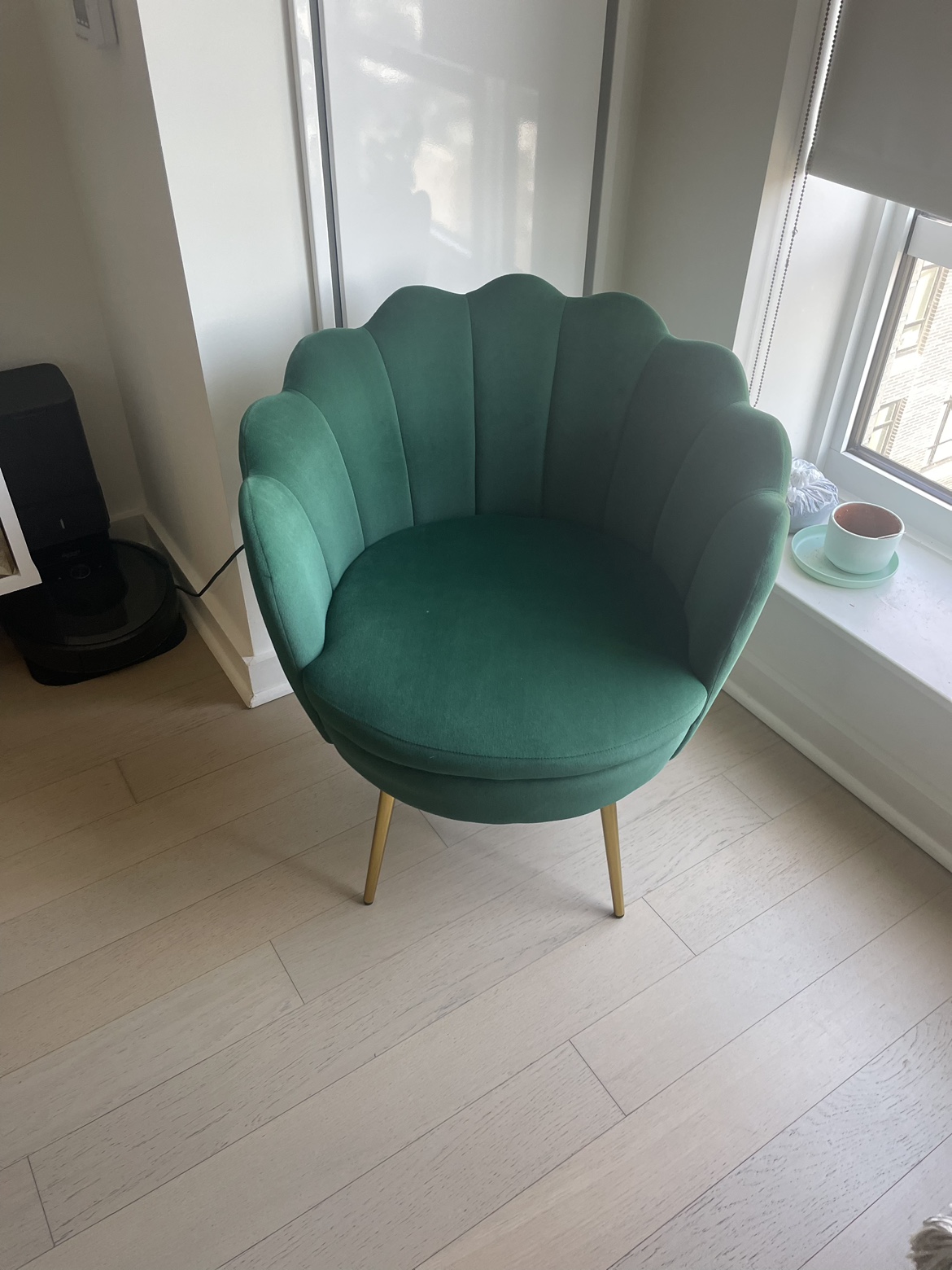 Green Velvet Accent Chair - photo 3