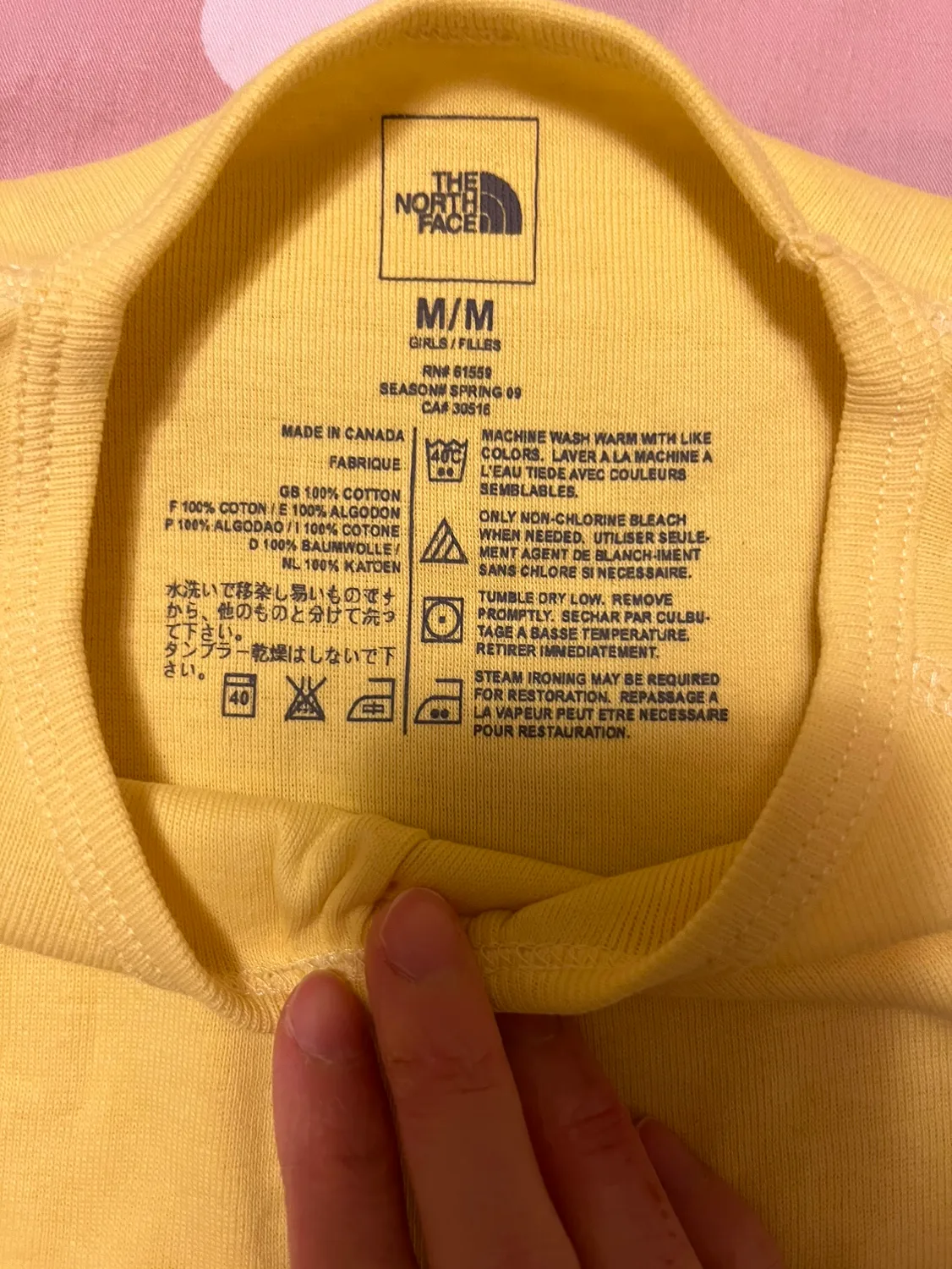 Brand new north face youth medium 100% organic cotton mad image indicator(3)