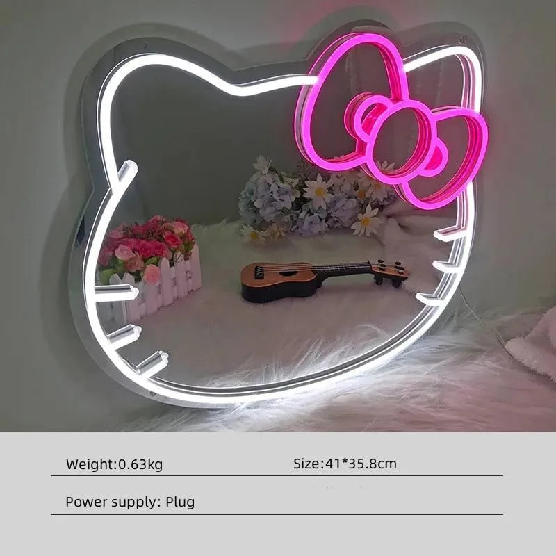 Hello Kitty Neon Light Mirror image indicator(4)