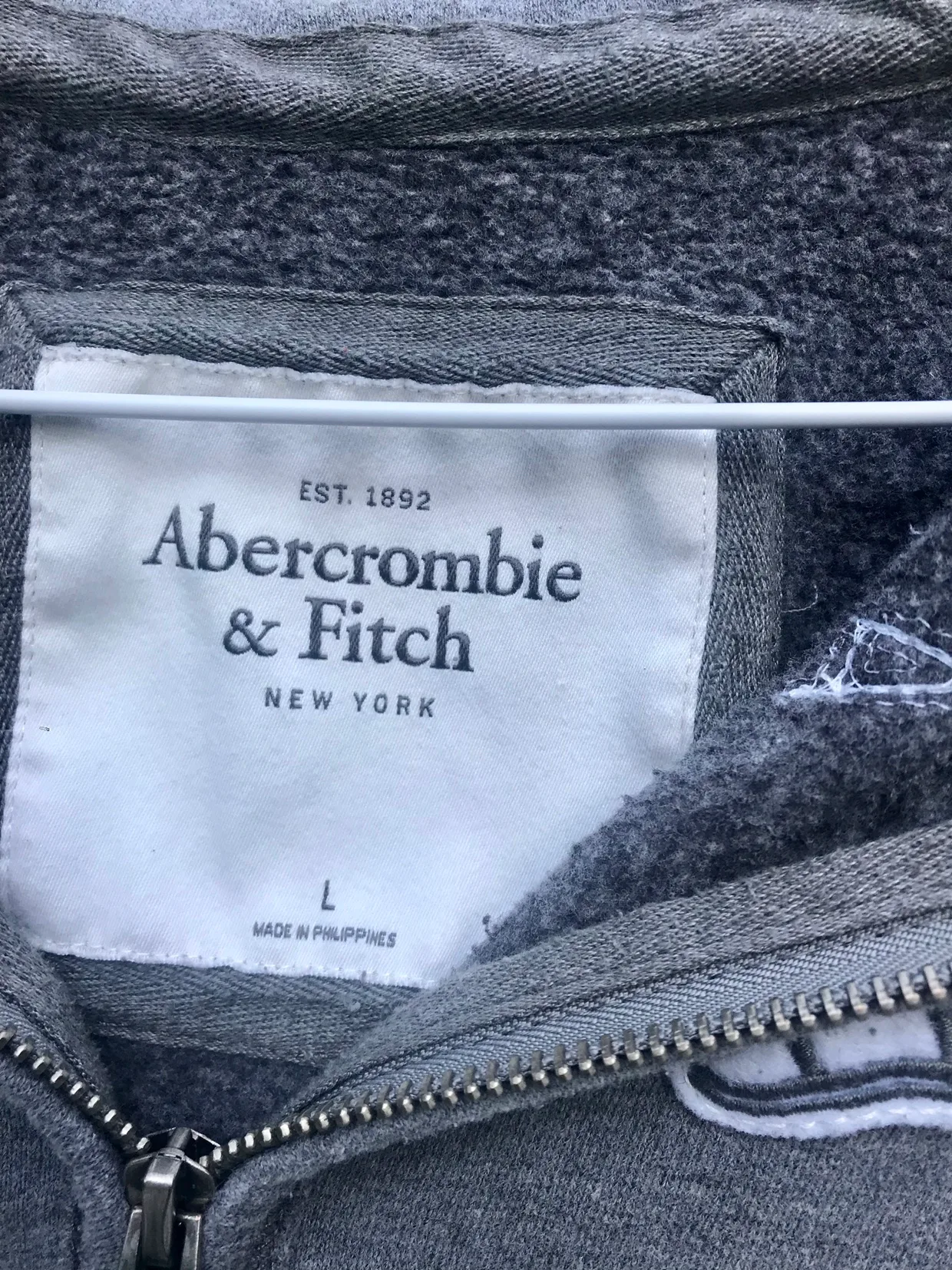 Abercrombie & Fitch Grey Hoodie image indicator(2)