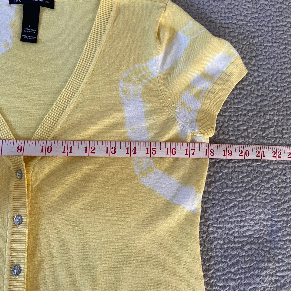 INC Yellow Tie-Dye Sweater image indicator(3)