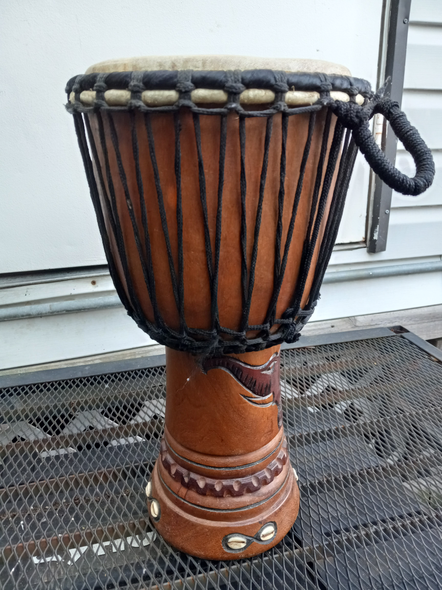African Djembe Drum - photo 2