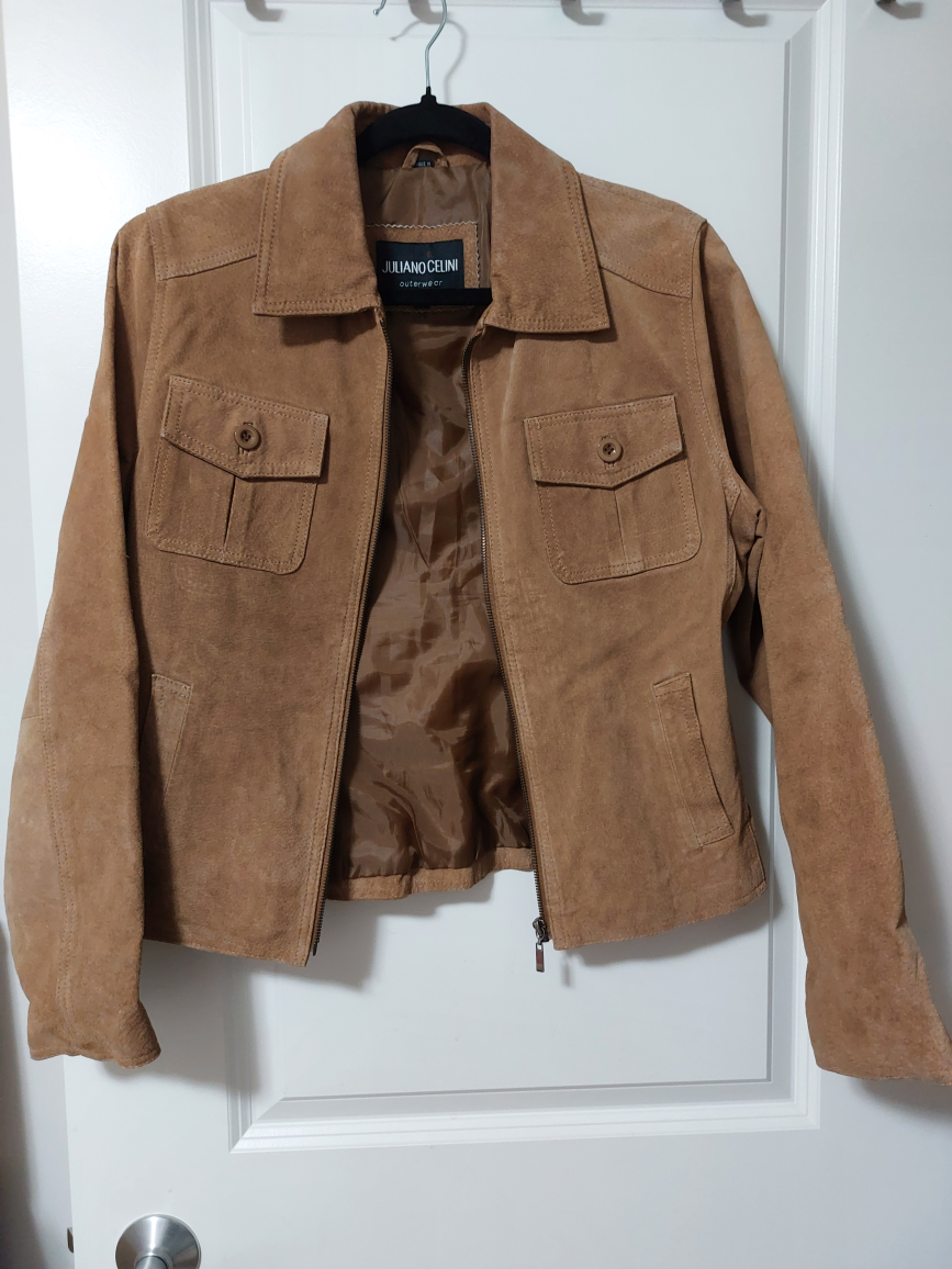 Leather Suede Jacket Medium
