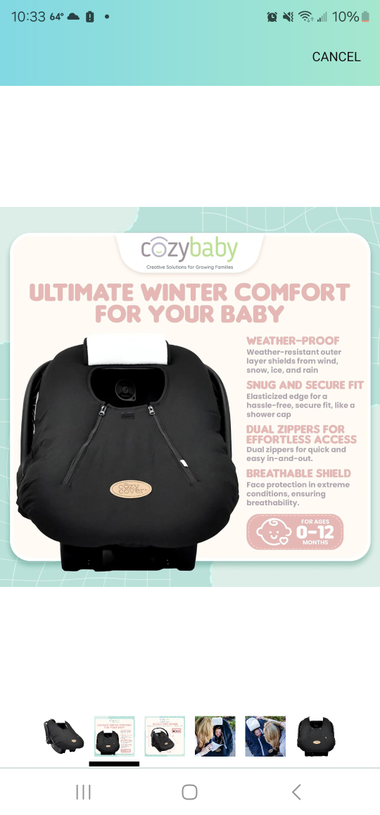 car seat cover for winter - photo 3