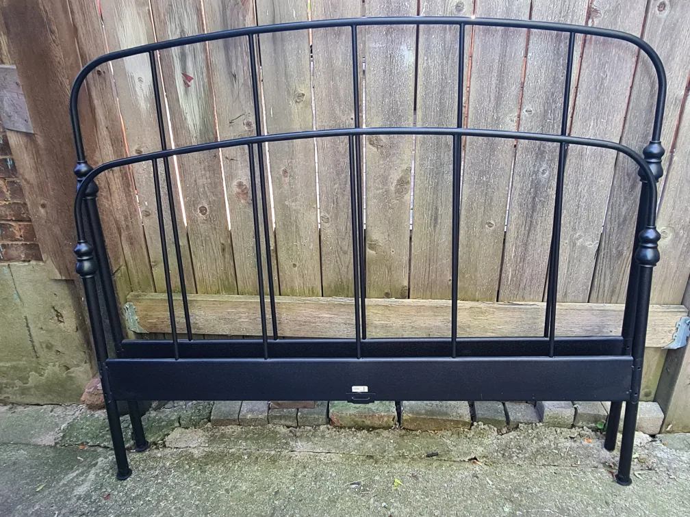 Black Metal Queen Bed Frame thumbnail