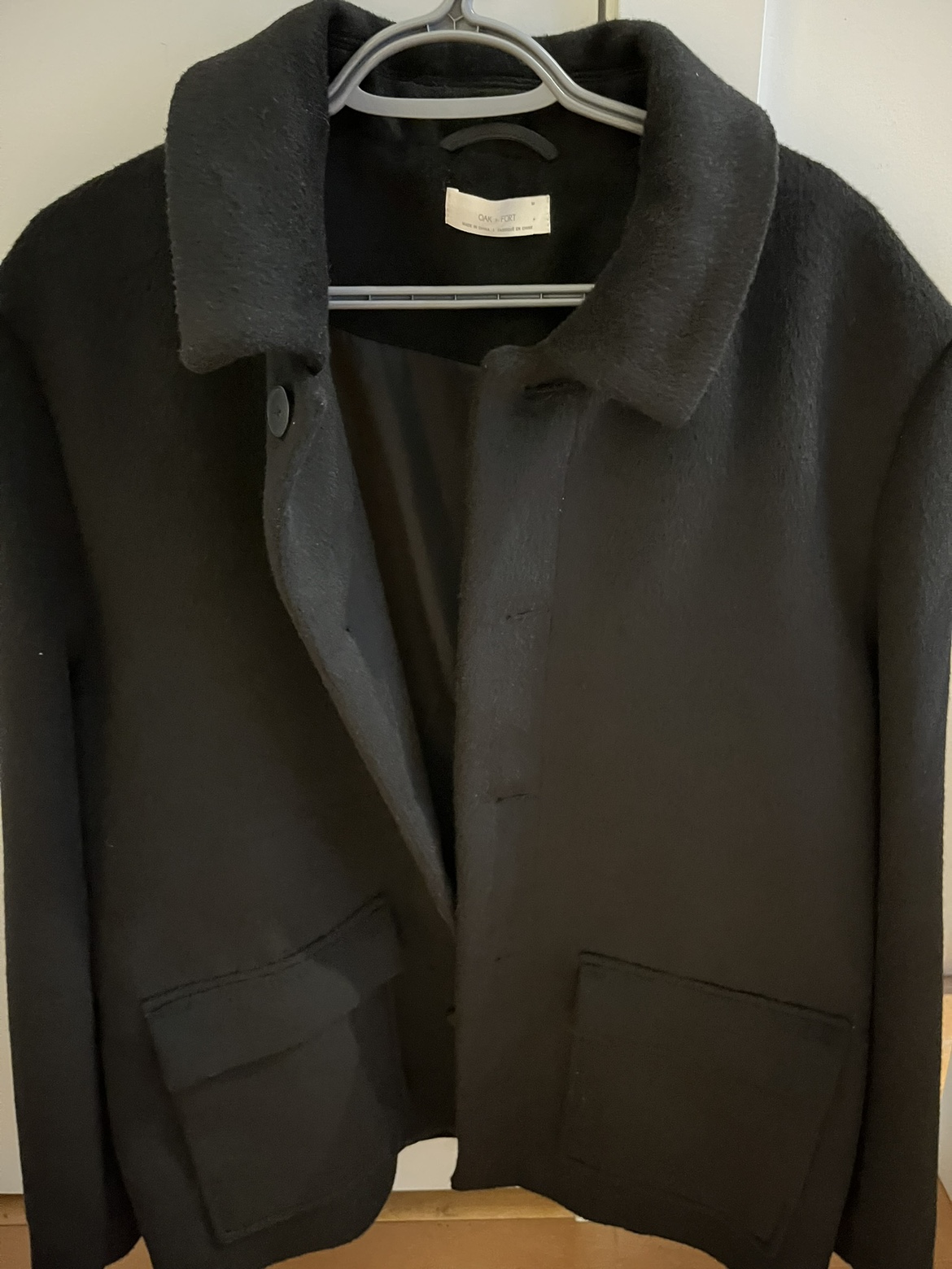 Oak + Fort Women's Black Wool Jacket - photo 3
