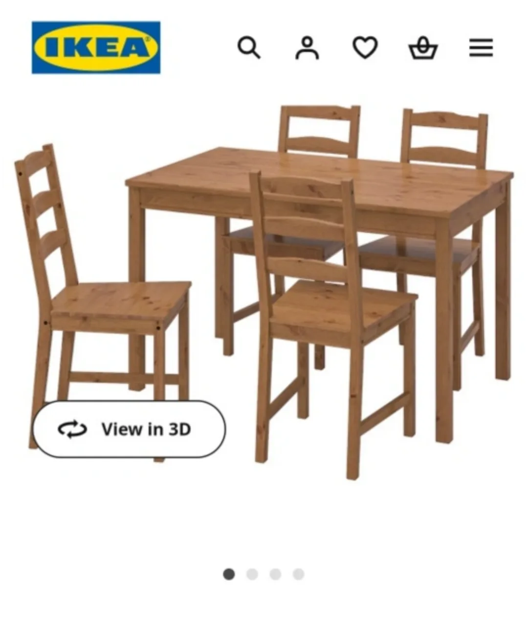 IKEA Ingo/Ivar Table and 4 Chairs thumbnail