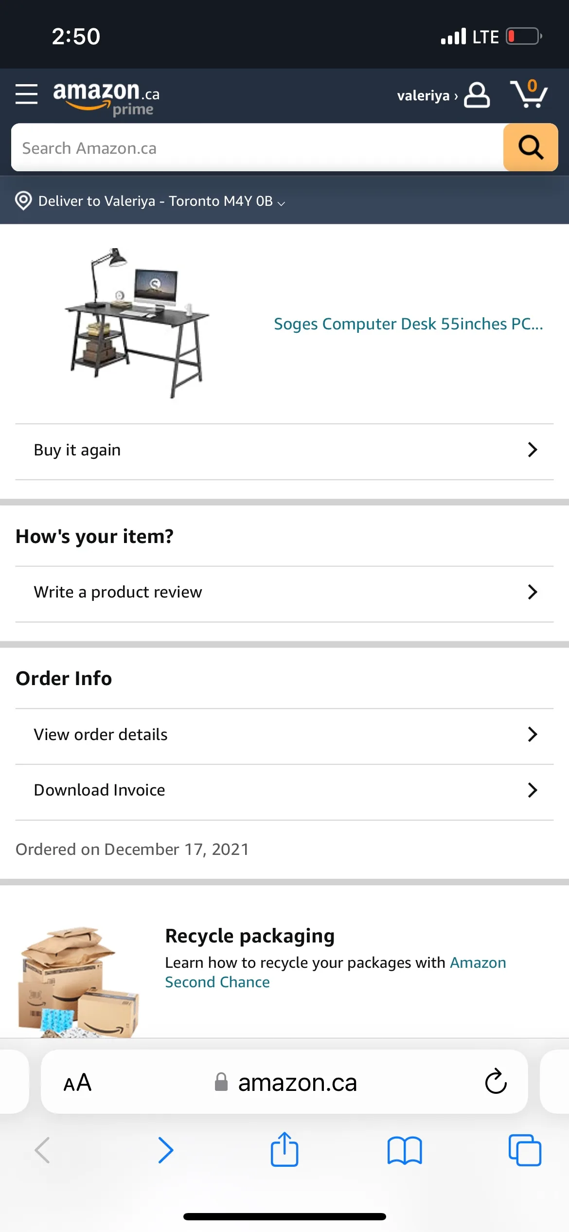 Soges Computer Desk (original price 168$) image indicator(3)