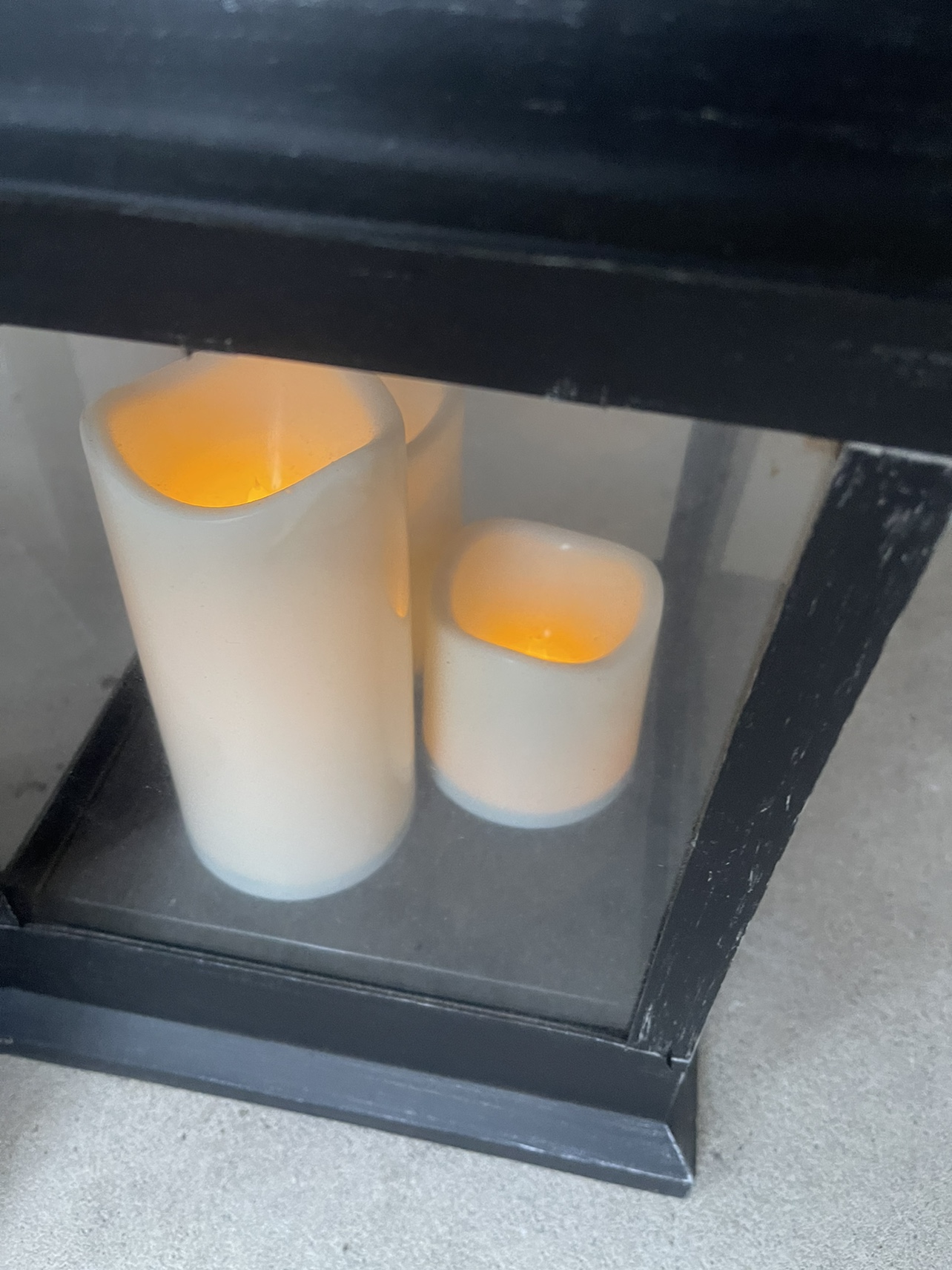 Black Lanterns with Candles - photo 3