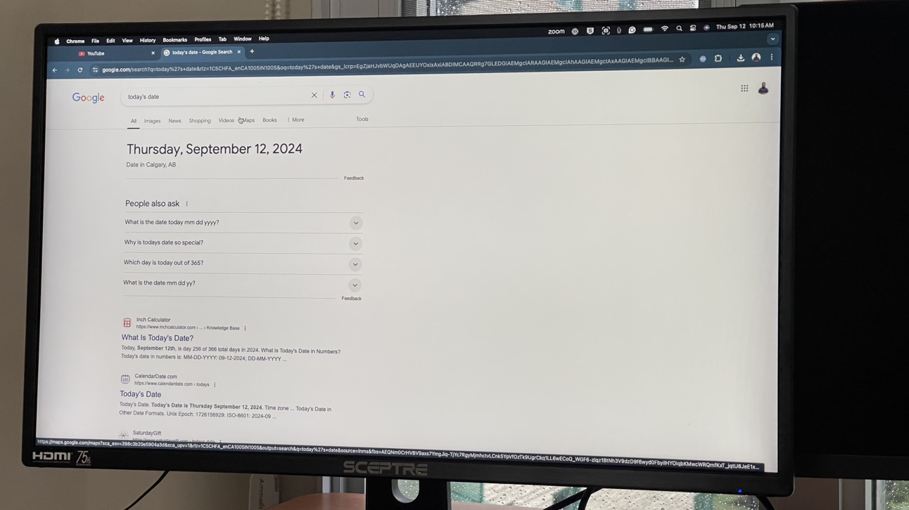 Sceptre and LG 24 inch Monitor Screens