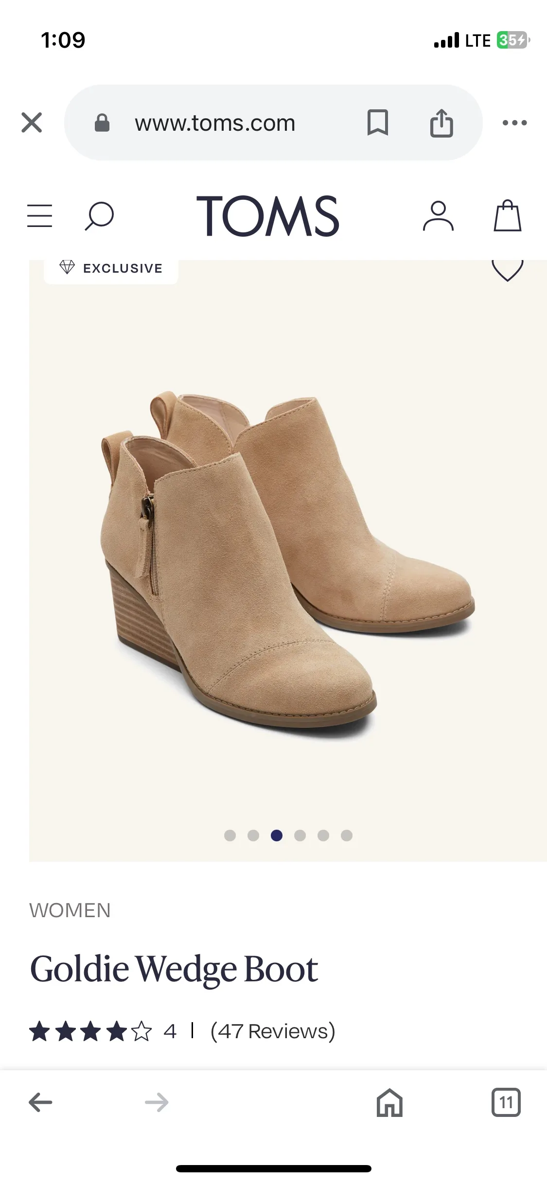 TOMS Women Wedge Size 6.5 image indicator(8)