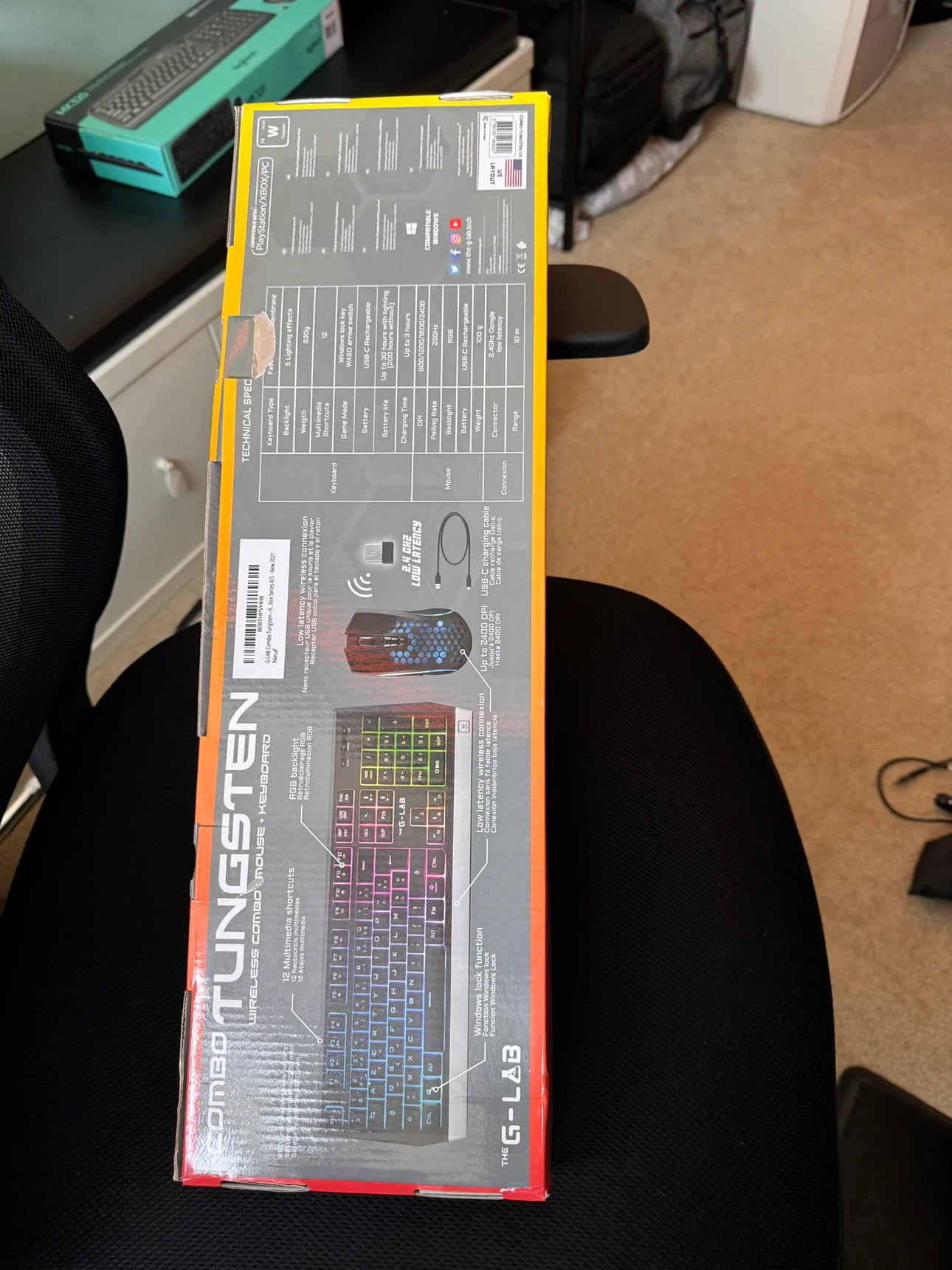 G-Lab Combo Tungsten Wireless Keyboard and Mouse image indicator(4)