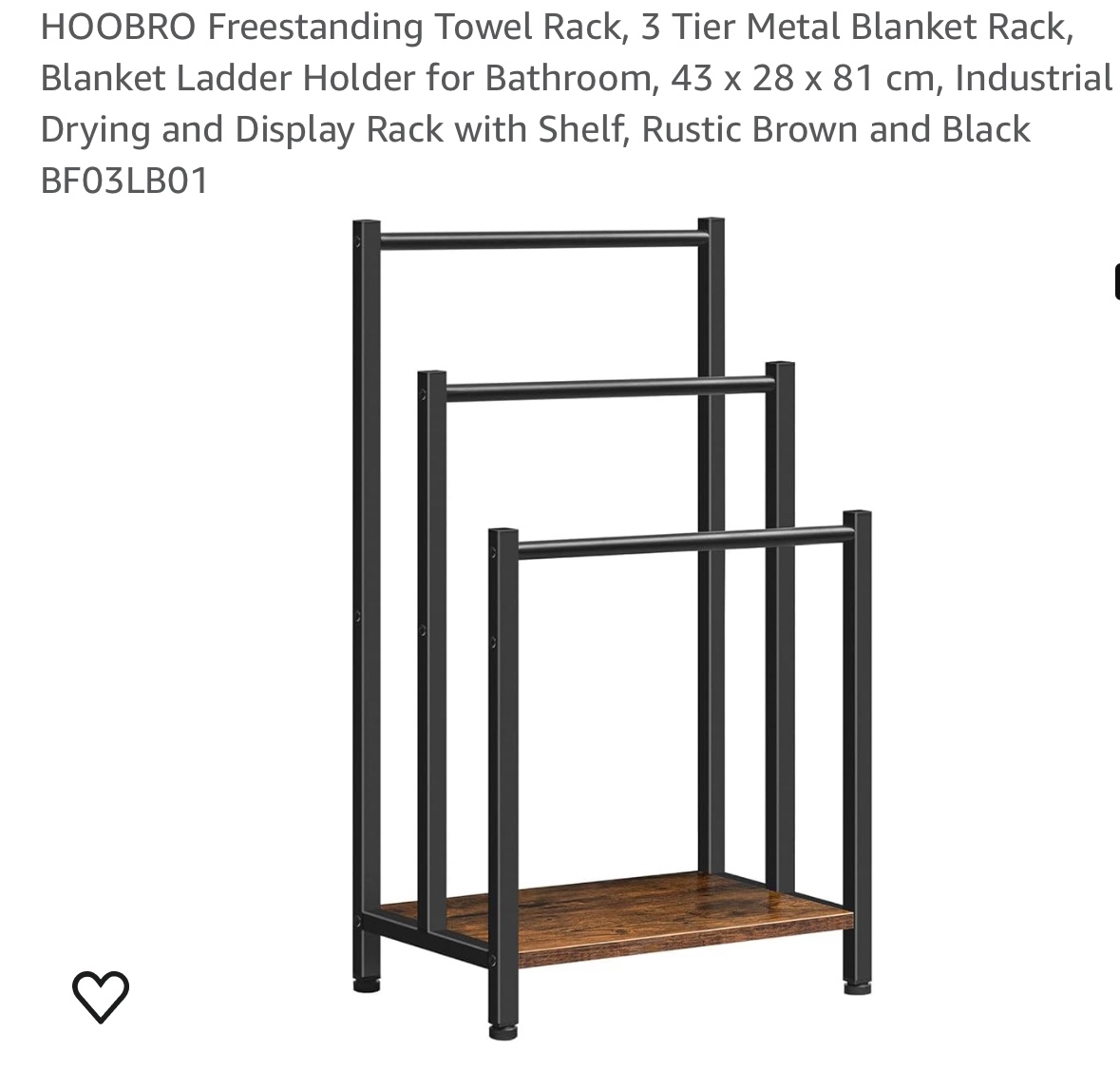 Towel Rack with Shelf - photo 4