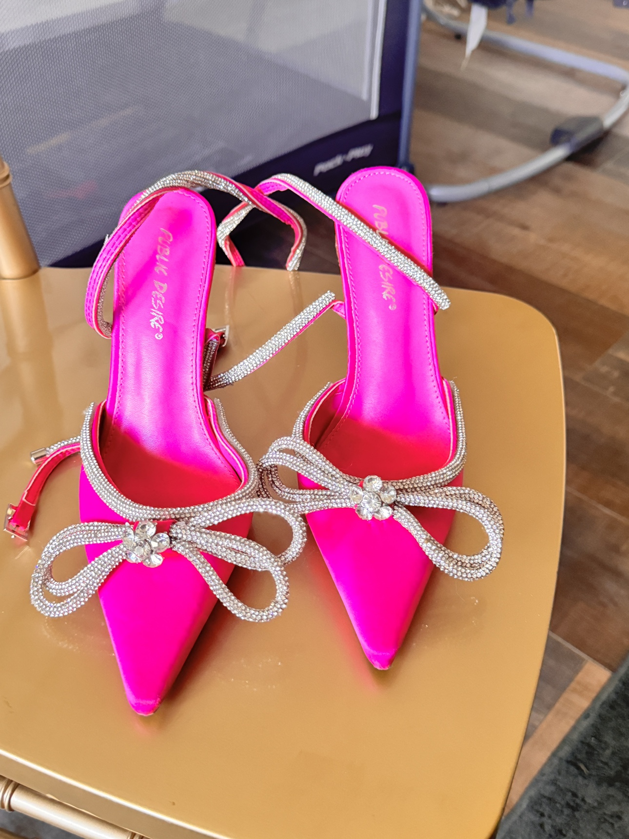 Pink Rhinestone Heels - photo 3