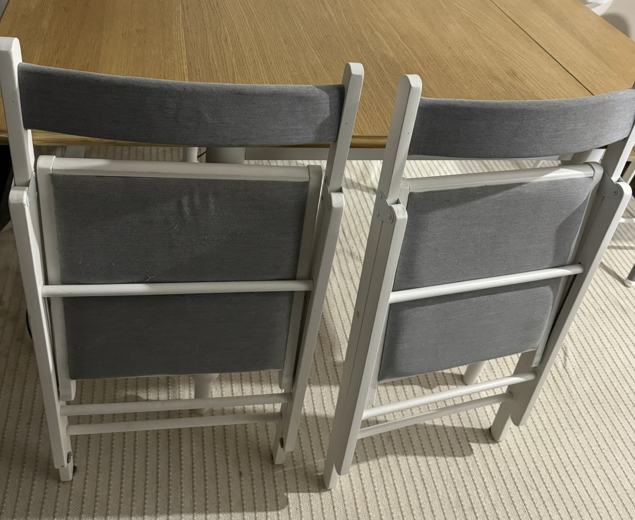 Folding Chair - White/Knisa Light Grey - photo 4