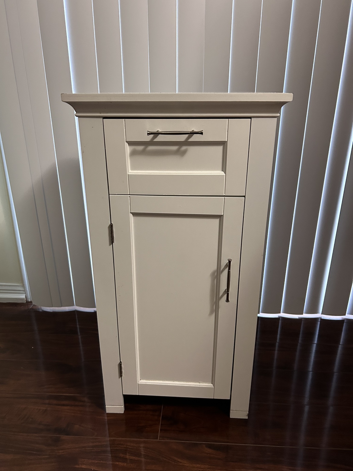 White Cabinet with Shelf