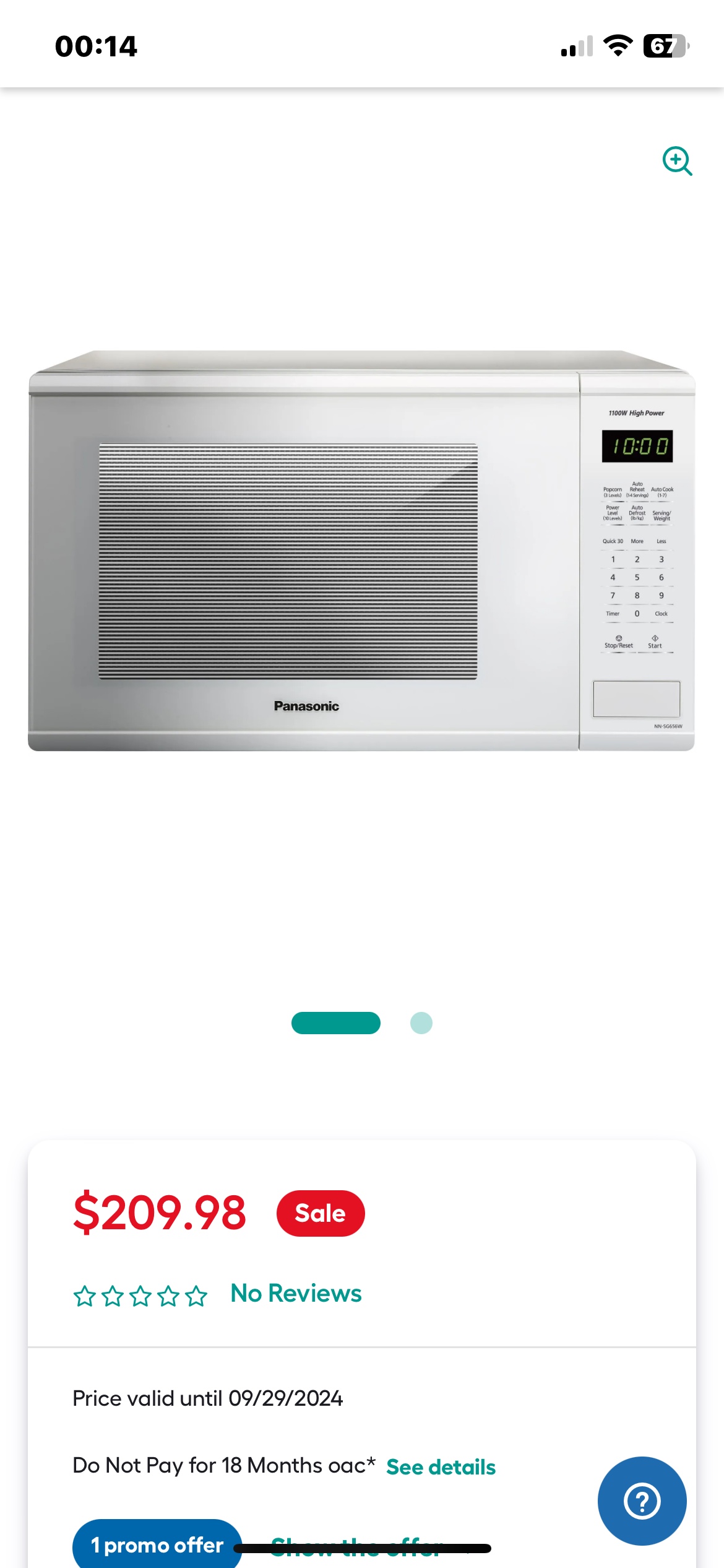 Panasonic NN-SG656W Microwave Oven - photo 5