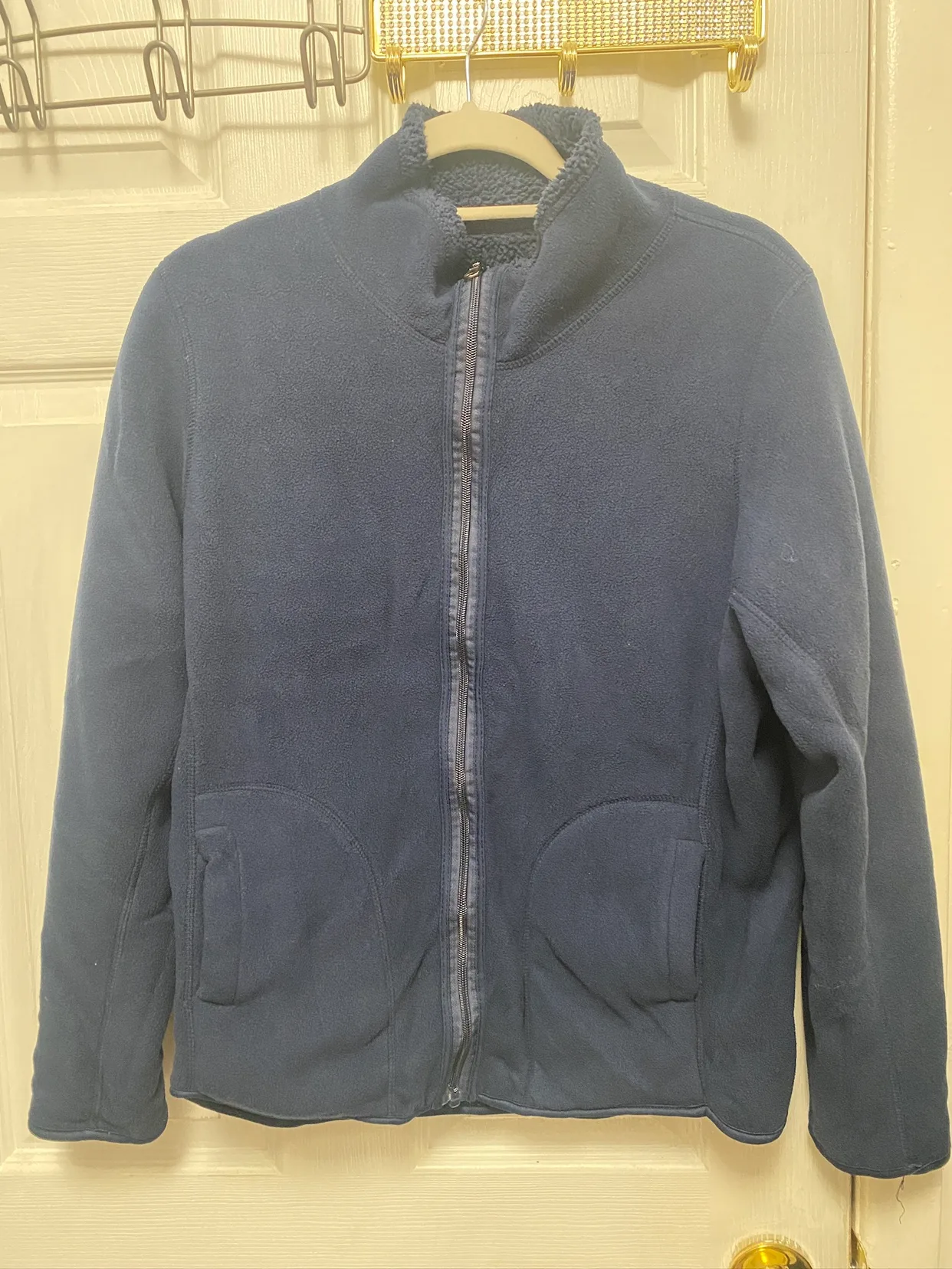 Navy Blue Fleece Jacket image indicator(2)