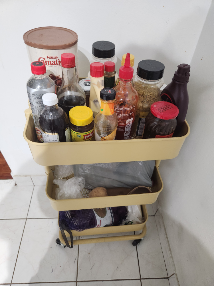 3-Tier Rolling Cart