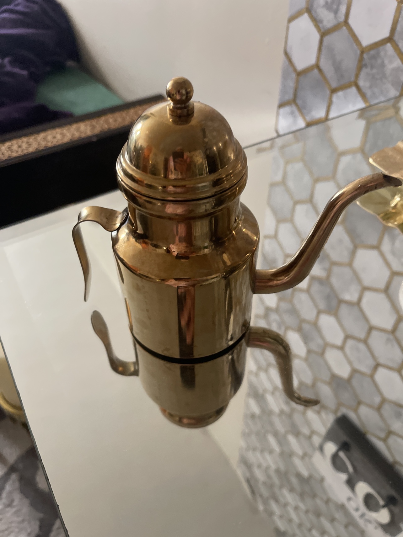 Gold Coffee Pot