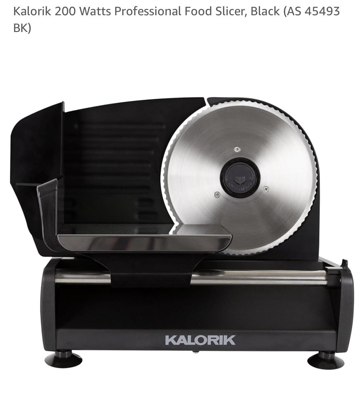 Kalorik 200 Watts Professional Food Slicer - photo 4