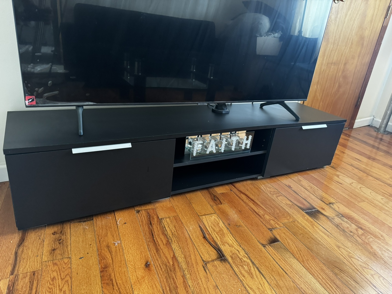 Black TV Stand Up to 70" inches - photo 2