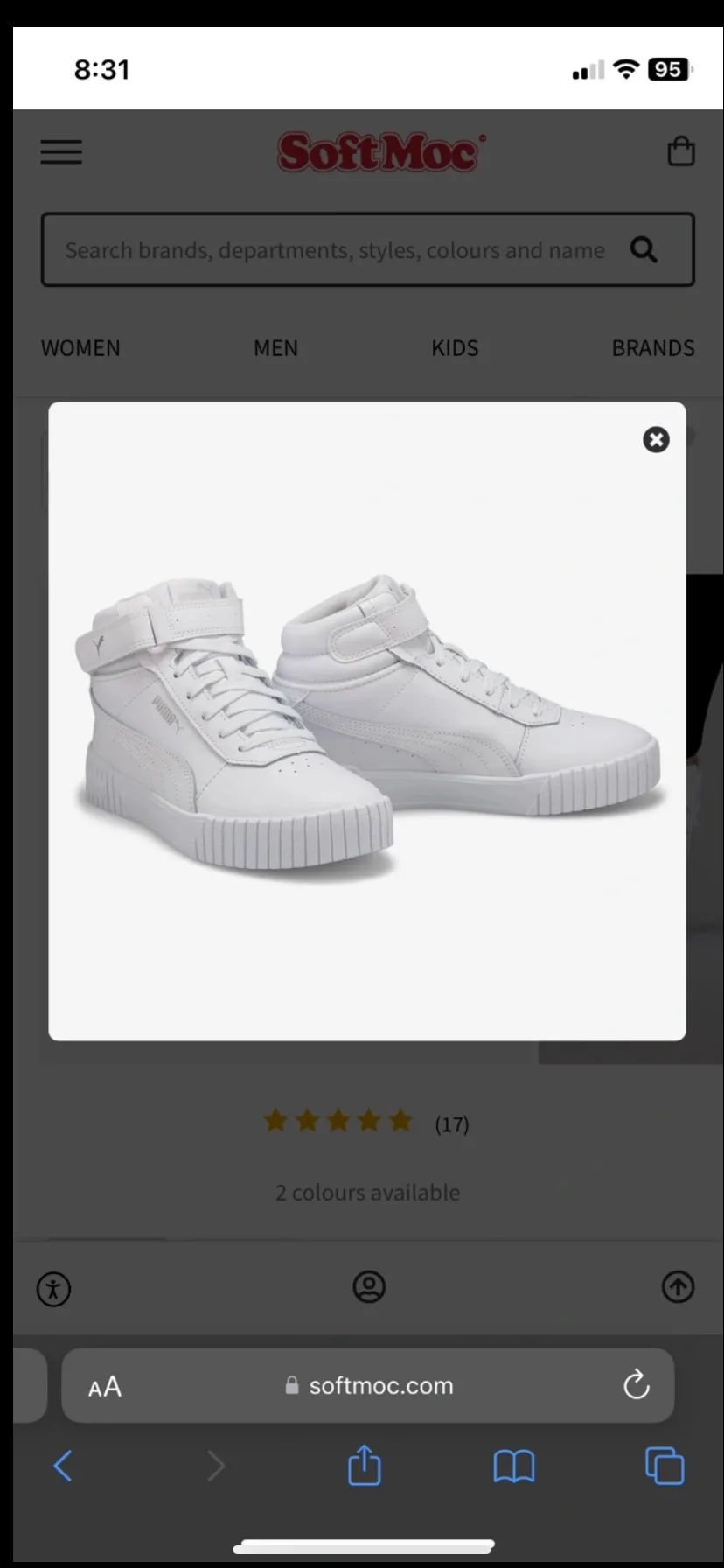 Puma White High Top Sneakers image indicator(2)