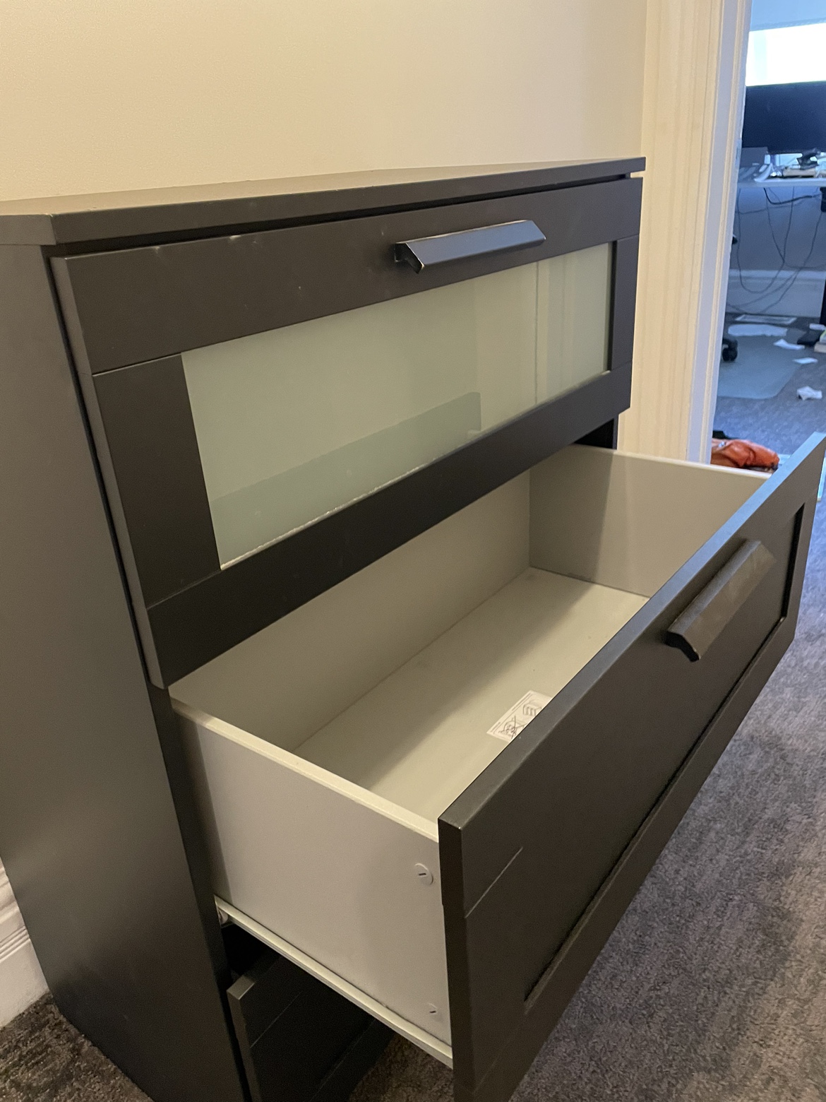 Black IKEA Chest of Drawers - photo 3