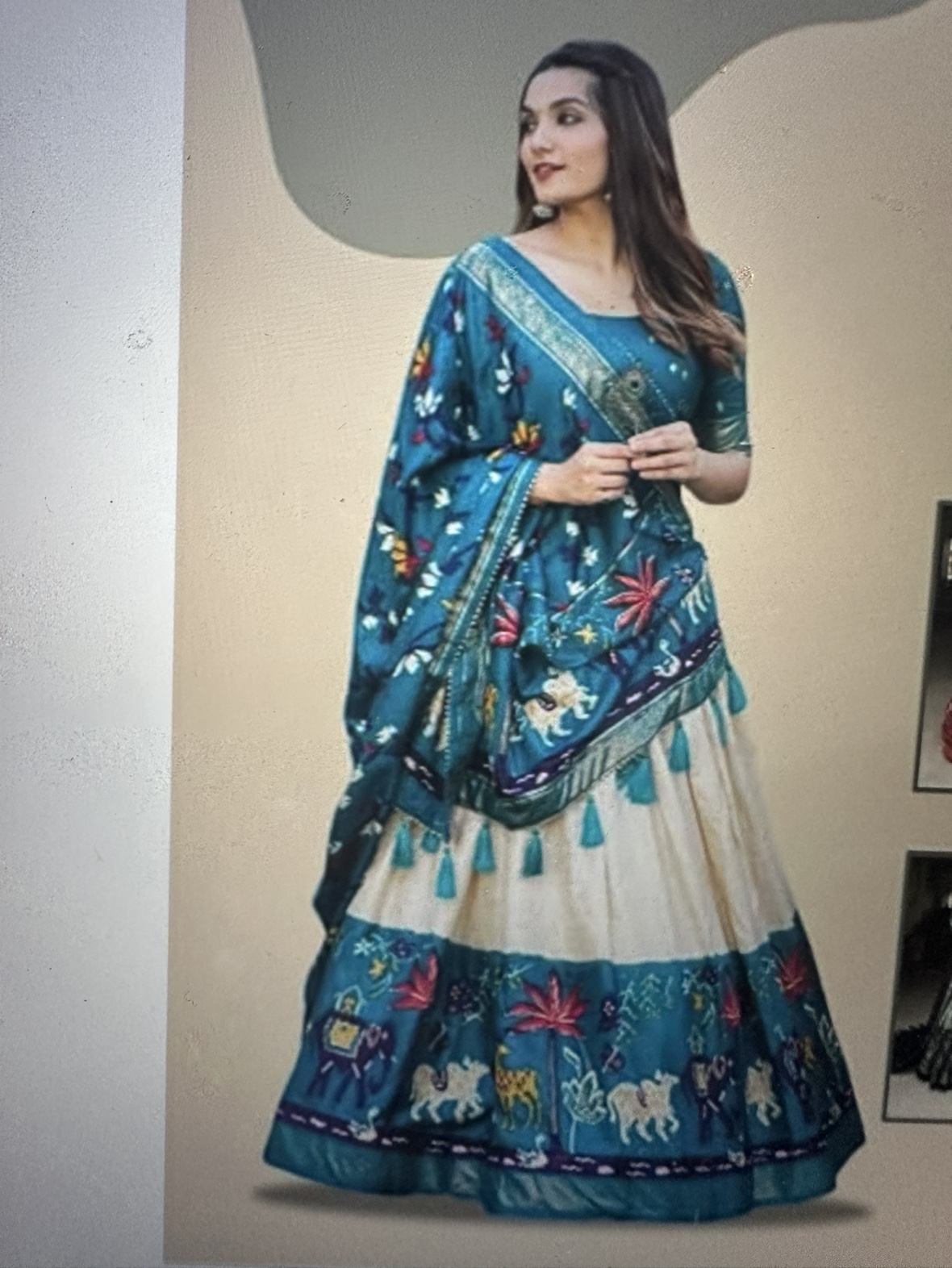 Tusser silk lehenga ( skirt) to your size. Only small or med.