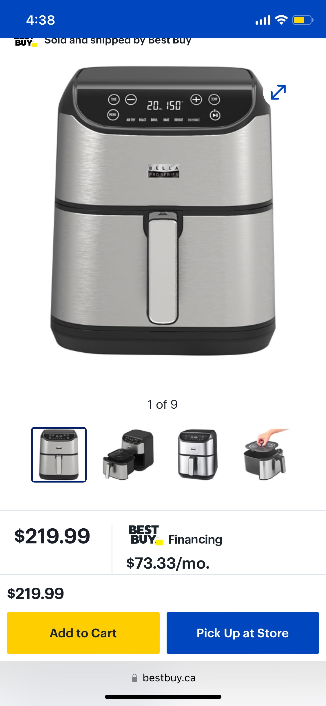Bella Pro Series Air Fryer - photo 2