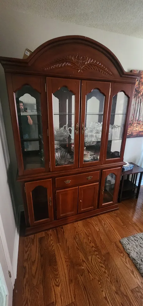 Wooden China Cabinet Chest thumbnail