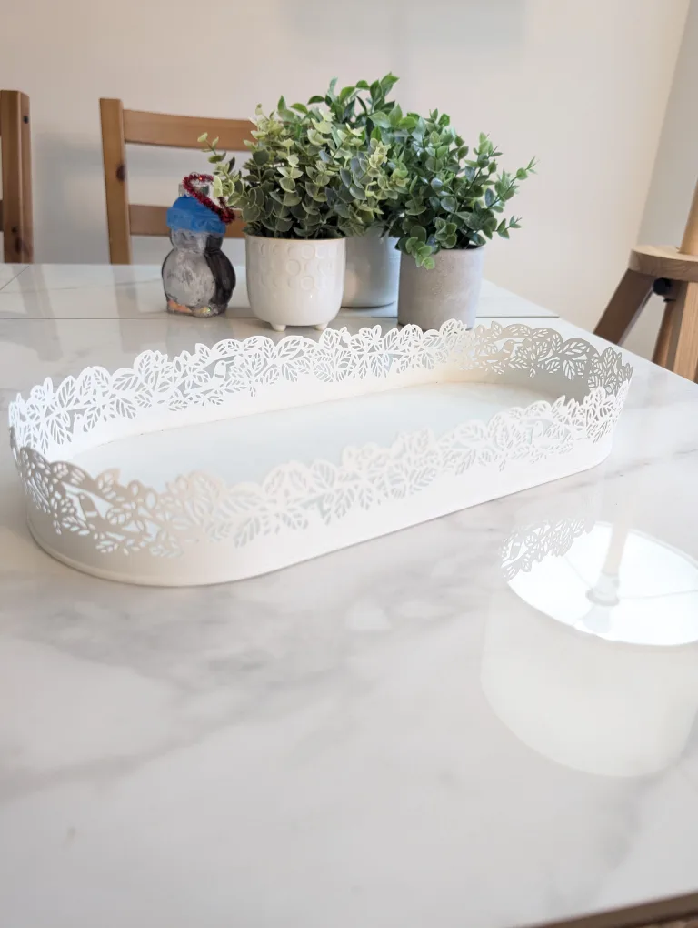 White Metal Tray thumbnail